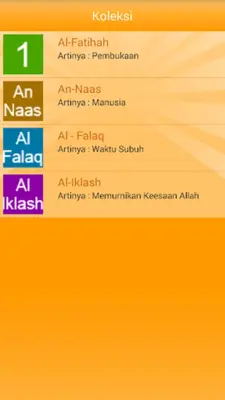 Hafalan Surat Pendek android App screenshot 1